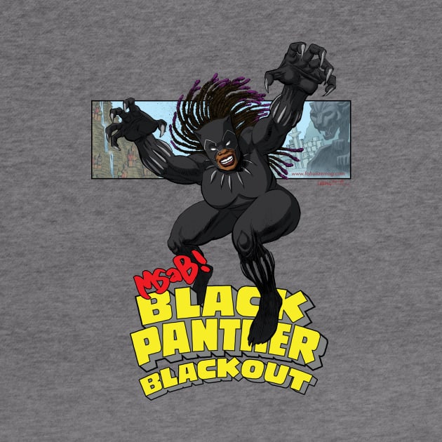 MSAB! BlackPanther Blackout cut out w/logo design by LeighWalls